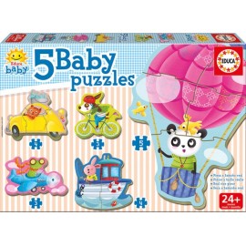 Baby Puzzle Animales Al Volante - Envío Gratuito