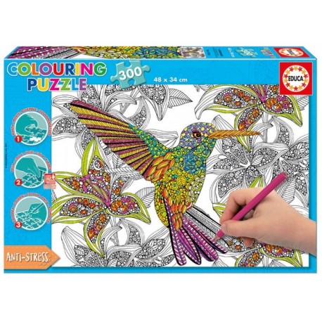 Rompecabezas Hummingbird - Colouring - Envío Gratuito
